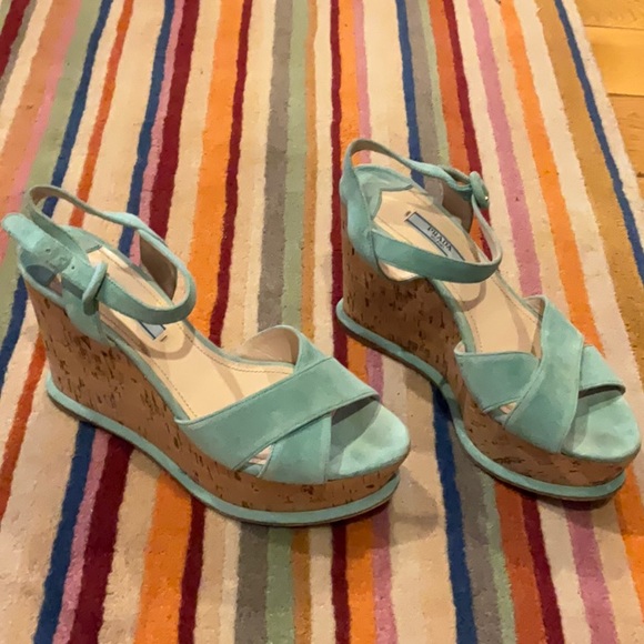 Prada mint green platforms - Picture 2 of 9